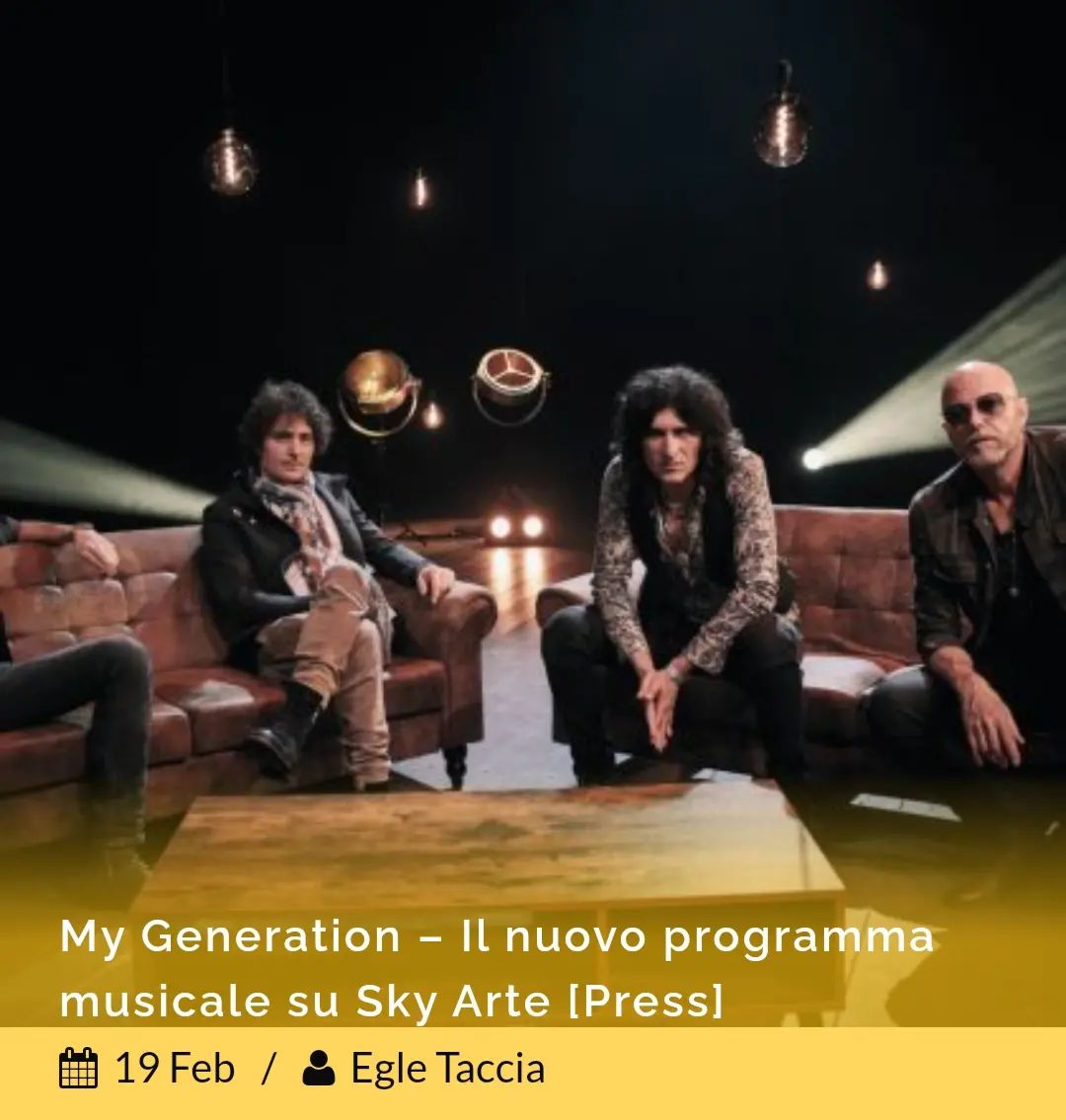 #nopress My Generation è il nuovo programma musicale di @skyarte, in onda da stasera. Ospiti della prima puntata i @negritaband
Articolo su www.nonsensemag.it
#mygeneration #skyarte #negrita #nonsensemag #nonsense #musica #onlygoodvibes #onlygoodmusic #music #novità #instamusic #comunicatostampa